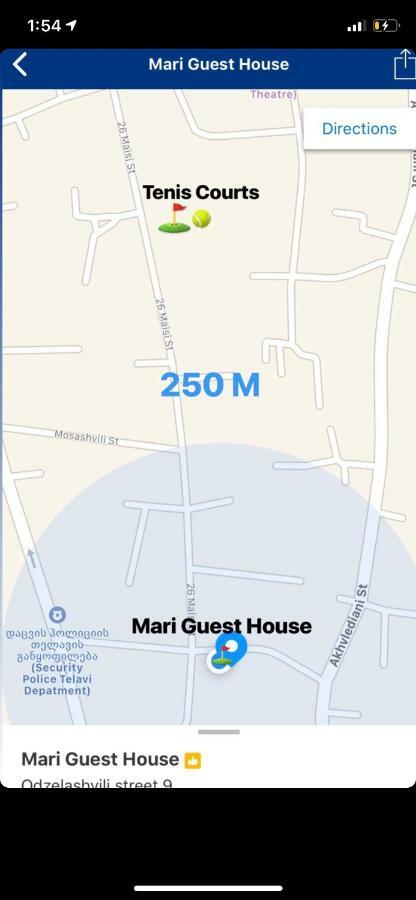 Mari Guest House Telavi Eksteriør bilde